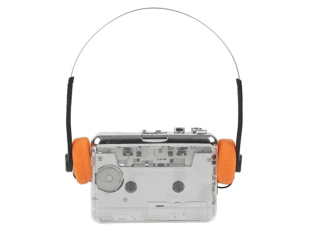 TON010B Cassette Player Tape Recorder To Mp3 Transparent USB Cassette Capture To MP3 Format Tape Music Player A