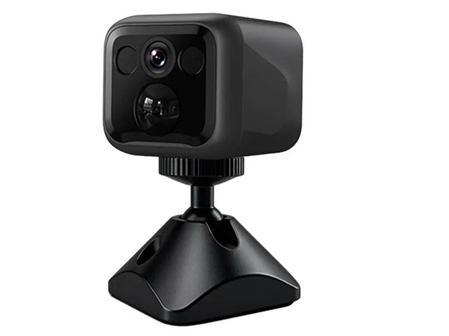 Home Security Camera With Motion Detection, Indoor Night Vision, 3-Megapixel, Built-In 1400Mah Rechargeable