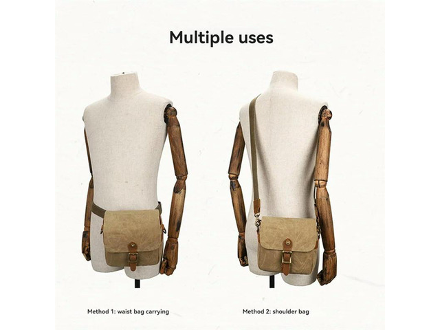Canvas SLR Camera Bag Micro Single Messenger Bags Waterproof Wear-Resistant Shoulder Photography Backpacks C