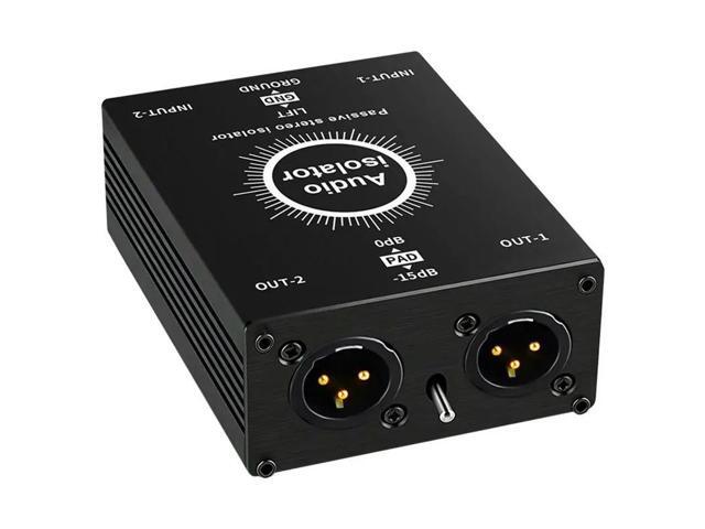 Audio Isolator Microphone Filte XLR 6.5, Mixer Live Broadcast Mixer Microphone Common Ground Filte