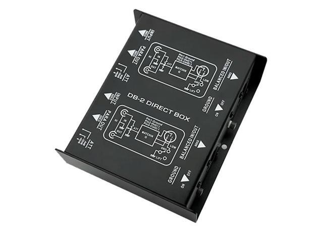 Possive DI Box 2 Channel Audio Possive DI Box Direct Box Guitar Bass Active Audio Converter