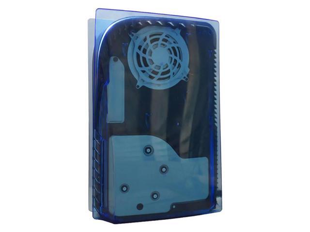 For For PS5 Console Replacement Shell Cover Accessory For PS5 Optical Drive Version Game Console Transparent Blue