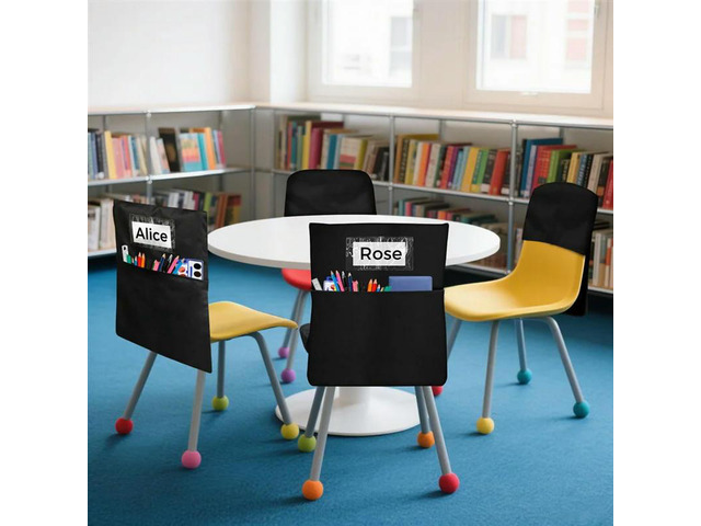 12 Pack Seat Sacks For K-2 Student For Classrooms-Chair Pockets Organizer-Fabric For School Supplies