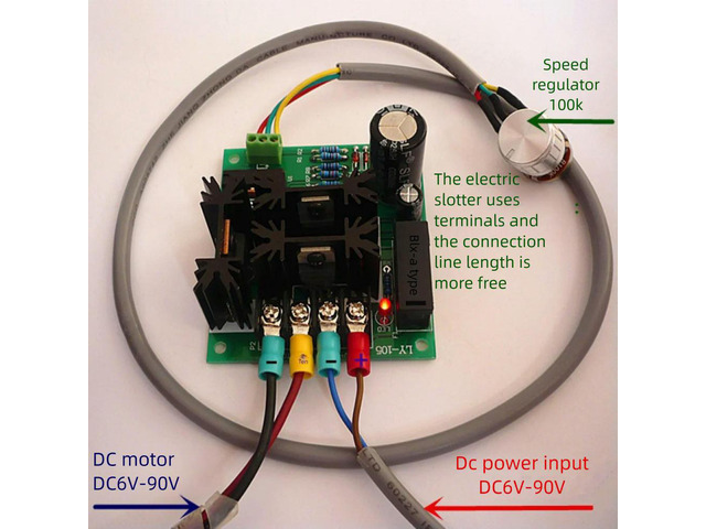 DC6-90V Motor Drive Module PWM DC Motor Stepless Speed Controller 1000W Max Motor Speed Control Board with Power Indicator Light