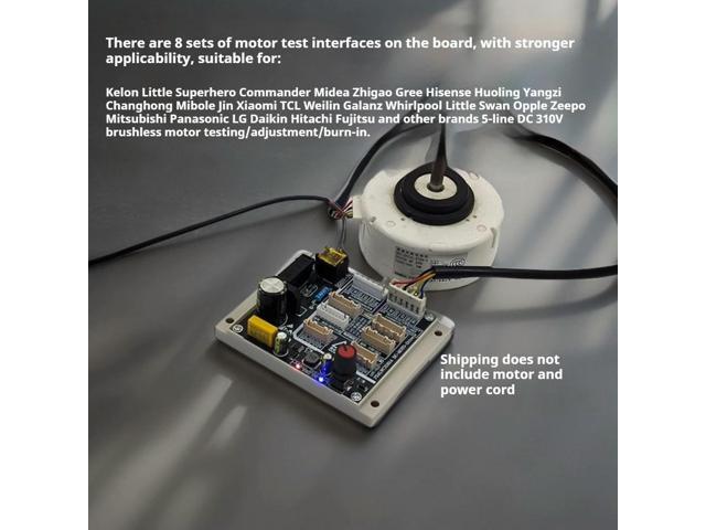 Air Conditioner 5-wire DC Brushless Fan Motor Detector 110-220V Motor Driver Board Motor Test Board with Input Surge Protection