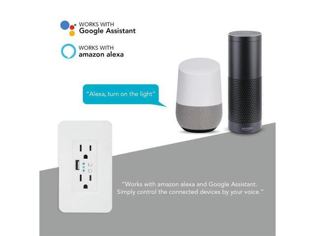 Wall Socket Panel Plug USB Type-c Fast Charging Remote Control Work with Alexa Google Home Wall Socket Panel Plug USB Type-c Fast Charging Remote Control Work with Alexa Google Home