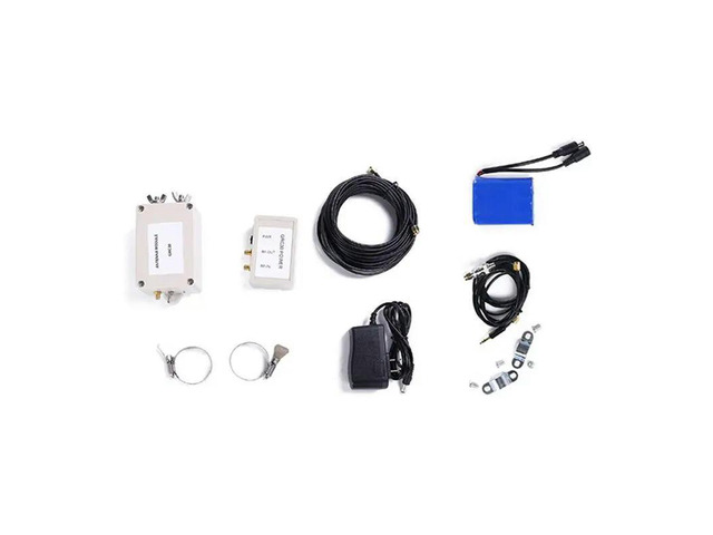 GRC30 Active Loop Antenna+ Miniwhip 2 In 1 Short Wave Antenna Power Box 0.1- 180Mhz Amateur Radio US Plug