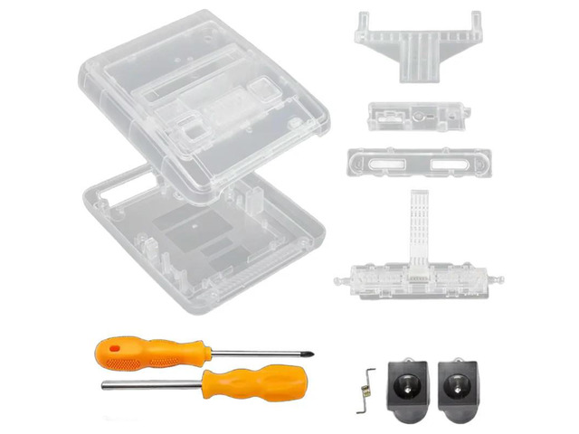 For Super Famicom Console For Super NES Game Console Replacement Transparent SFC Case Box Design