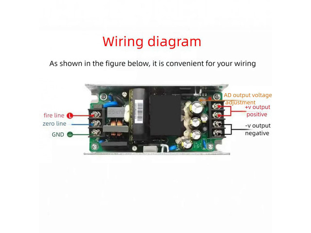 48V AC-DC Converter 220V to 48V 3A 150W High Isolation and Withstand Voltage Power Supply Module