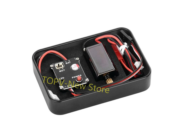 180 50T Brushed Motor 15A Electronic Speed Controller 2S 5V/1A BEC for 1/18/ 1/24 SCX24 TRX4M FMS RC Car Crawler Drift Upgrade