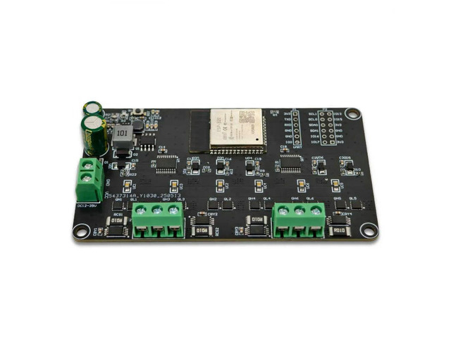 ESP32 Simple FOC Dual-way Brushless Motor Drive Board Onboard ESP32-WROOM-32E Module DC12V Brushless Motor Control Module