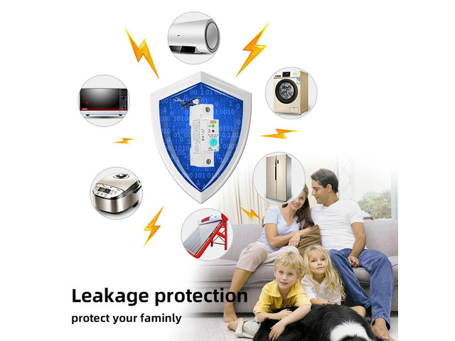 63A Single Phase Energy Meter Kwh Metering Monitoring Timer Switch Voice Control Relay for Home
