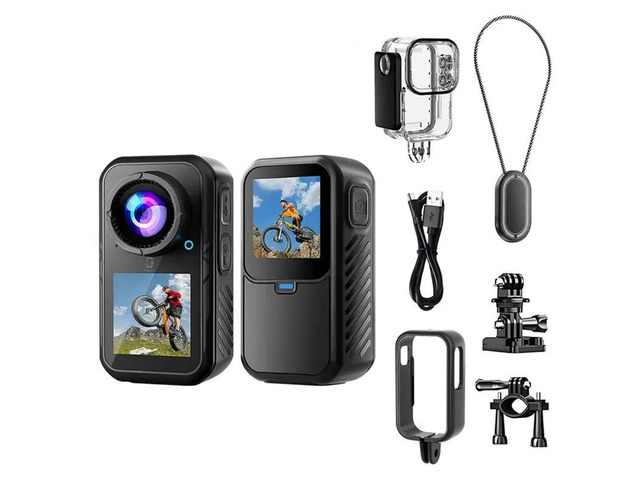 Outdoor Pocket 5K Thumb Camera Action Camera Anti-Shake 5X ZOOM Touchscreen Vlog Body Cam Bicycle Video Recorder