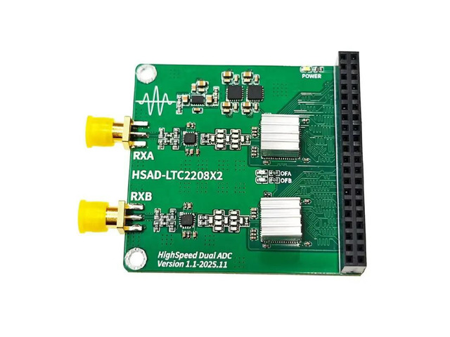 LTC2208 Dual Channel 16 Bit Speed ADC Module For RIGUKE/ALINX MEYESEMI For FPGA For Any Waveform Capture
