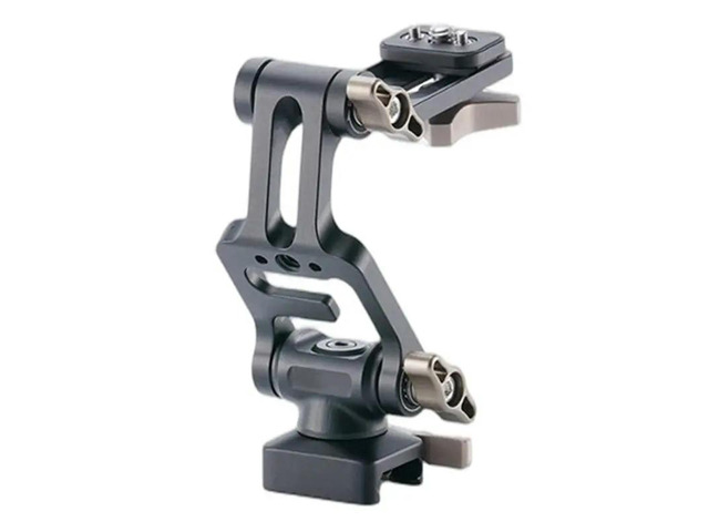 Monitor Mount With NATO Rail Universal 1/4''-20 Mount Adjustable Tilt Dampening For On-Camera Field Monitors