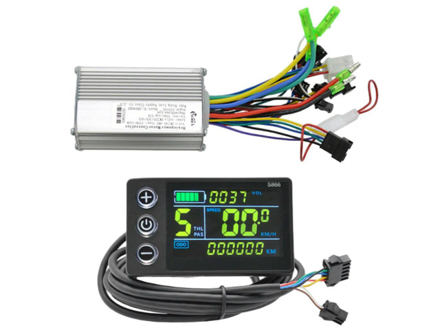 36V/48V 350W Electric Brushless Controller Set Motor Speed Controller LCD Instrument Display