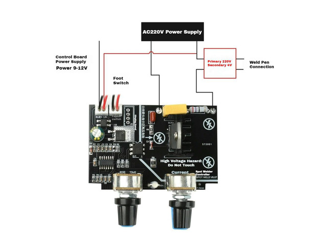 for Spot Welding Machine 40A Thyristor Solid State Relay Control Module Time/Power Regulator