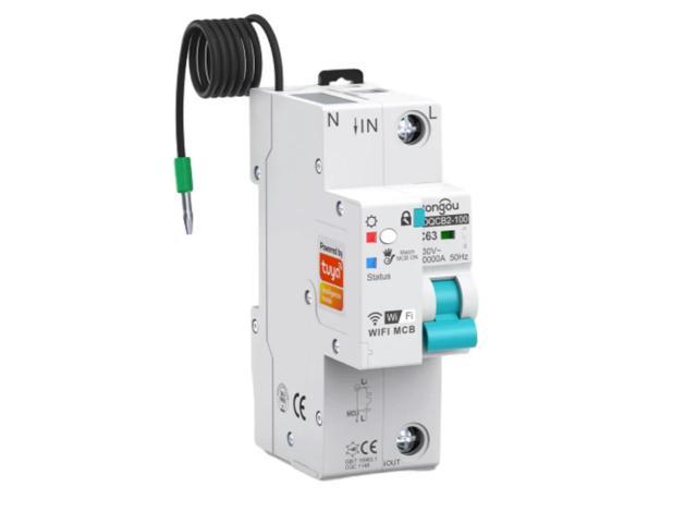 Tuya Circuit Breaker with Auto Interruptor Metering Circuit Breaker with Timer Remote Control Switch