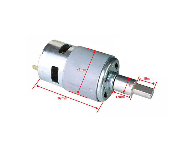 775 Type DC Motor Lithium Blower Dust Suction Motor DC18-21V All-copper Coil 755 DC Motor Dust Collector DC Motor