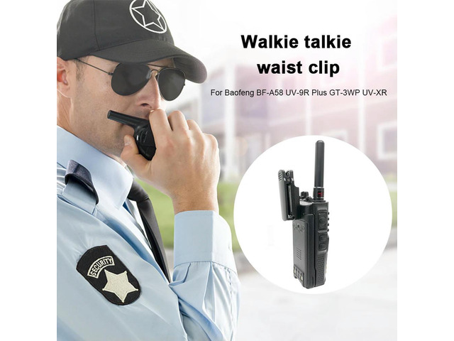 2pcs Back Clip Accessories Two Way Radio Back Belt Clip Replacement Parts for Baofeng BF-9700 -9R PLUS BF-A58 BF-R760