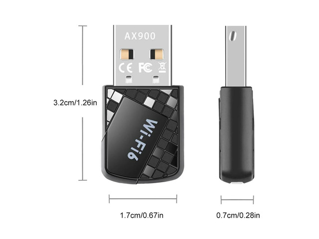 Mini USB Adapter 900Mbps Network Card 2.4G & 5Ghz Dual Band Dongle Driver Free PC Network Card for PC Laptop