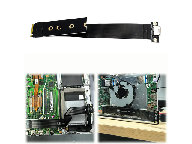 M.2 NVMe To Oculink SFF-8611 SFF-8612 Female Socket Cable Extension Cable for Stable Transmission in Gaming PC