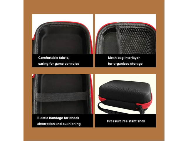 Protective Case Shockproof Hard Carry Bag Anti-Scratch With Handle Mesh Pocket for ANBERNIC RG405V Console Accessories