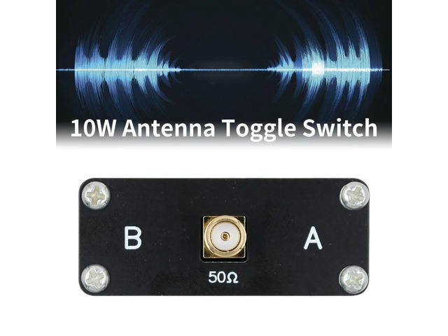 10W 1-to-2 RF Switch Aluminum Alloy DC-500Mhz High Frequency Switch SDR s Radio Switch Manual Switch