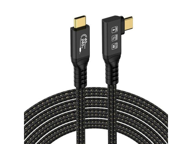PD 240W USB C Cord 40Gbps Data Transfer USB4.0 Gen3 Fast Charging Data Cable USB C To USB C Cable for MacBook Pro/Switch/Galaxy