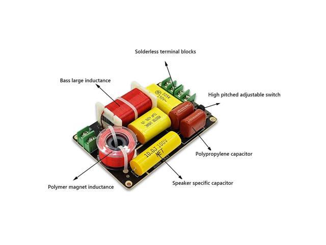 WEAH-250 Speaker Frequency Divider 2750/2800Hz 250W 2 Way HiFi Crossover Filter Module Audio HiFi Filter Circuit Board