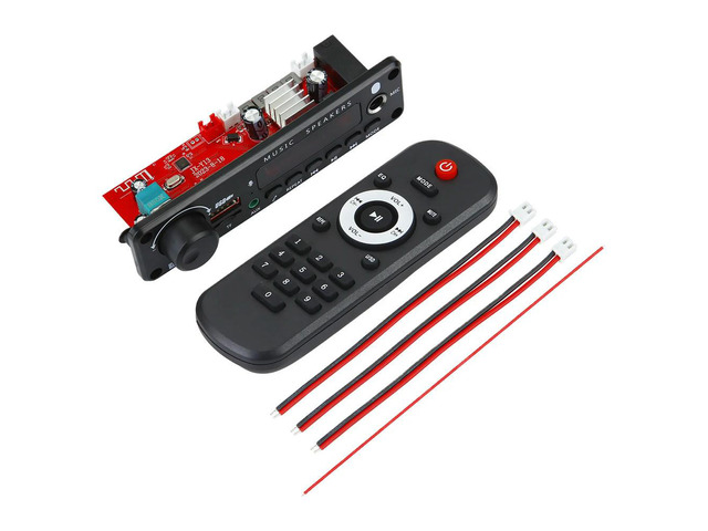 150W Amplifier Audio Module DC 8V-26V Bluetooth-Compatible 5.0 Audio MP3 Player 6.5mm Microphone MP3 WMA Audio Board with Remote