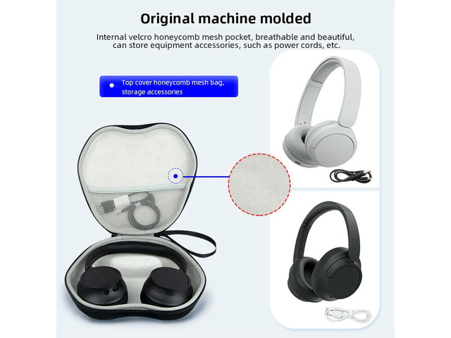 Headphone Protection Bag Anti Scratch Noise Reduction Earphone Handbag Accessories for WH-CH720N/WH-CH520