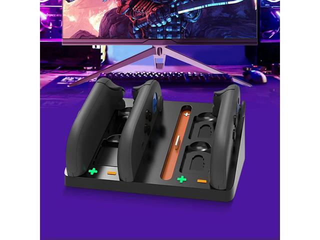 Dock Station for Switch 2 for Joycon Controller with 4 Game Card Slots Charger Stand Station Charger Charges Up To 4 Controllers