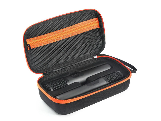 Rechargeable Handheld Dual Mic Travel Carrying Bag Shockproof Mic Travel Bag for PartyBox Mic & Accessories