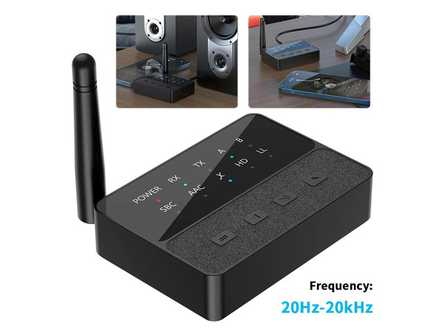 Bluetooth-Compatible 5.3 Stereo Receiver Transmitter 2 In 1 HIFI Stereo Adapter Audio Dongle for Speaker TV PC