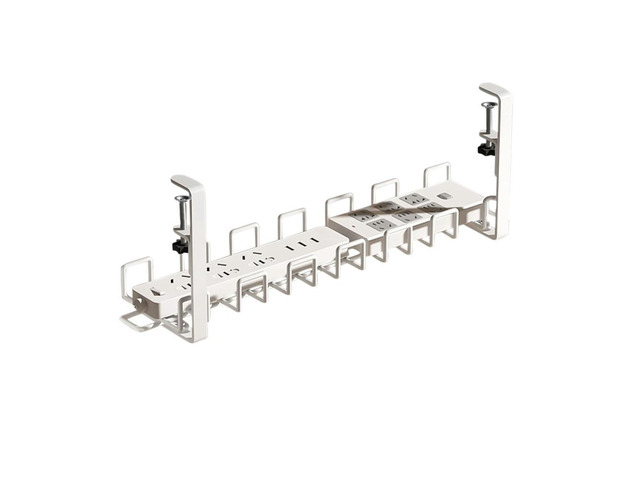 Under Table Cable Management Trays No Drill Clamp Mounted Cord Organizer Wire Cord Organizer Home Accessories