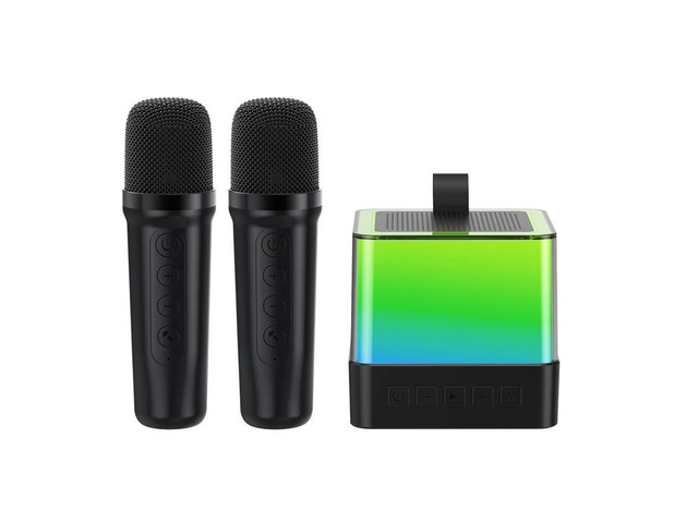 Singing Machine Bluetooth-Compatible 5.3 RGB Lights Home KTV Karaoke Speaker Karaoke Speaker for Kids Girls Boys Birthday Gifts