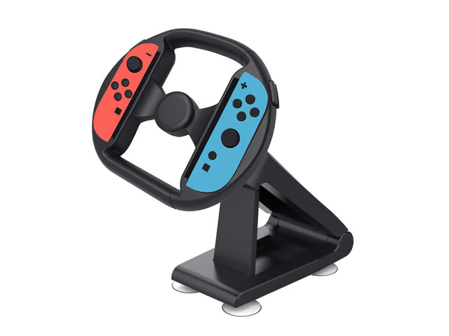Racing Steering Wheel with Suction Cup Base Racing Wheel Grip for Switch2 for Joy-Con Accessories