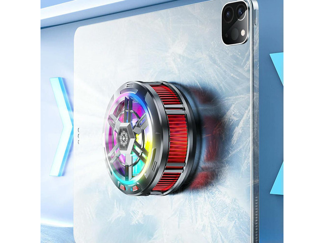 Magnetic/Back-clip Mobile Phone Cooler RGB Lighting Gaming Radiator 23W Phone Heatsink 3 Modes for Android Cool Heat Sink