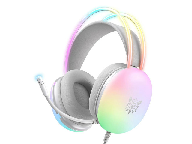 Gaming Headset Over Ear Headphones with Microphone LED lights Wired Gaming Headphones for PS4 PC Laptop
