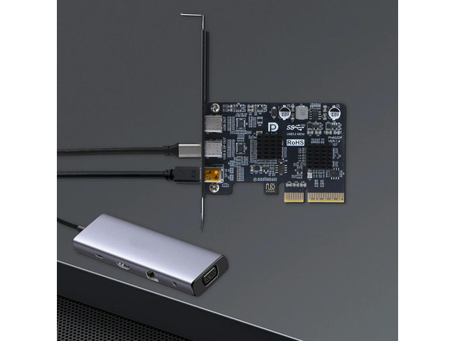 Type-C Expansion Card ASM3142 Controller DP 4K Video Adapter Converter TYPE-C Port Monitor Dock Adapter Cards