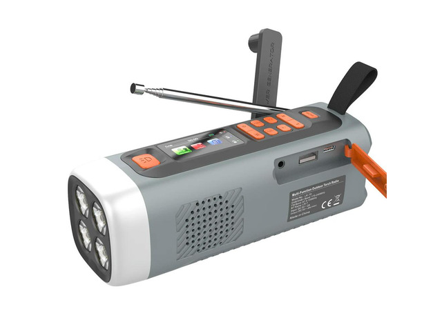 4800mAh Hand Crank Radio DAB FM Radio with Flashlight BT Speaker Emergency Weather Radio for Emergency Camping Storm Survival
