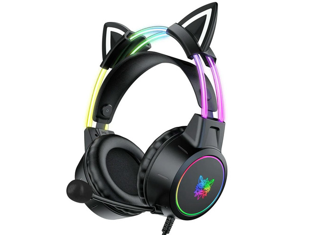 Wired Gaming Headset with Mic Gaming Headphones RGB Wired Headphones for Compute PC