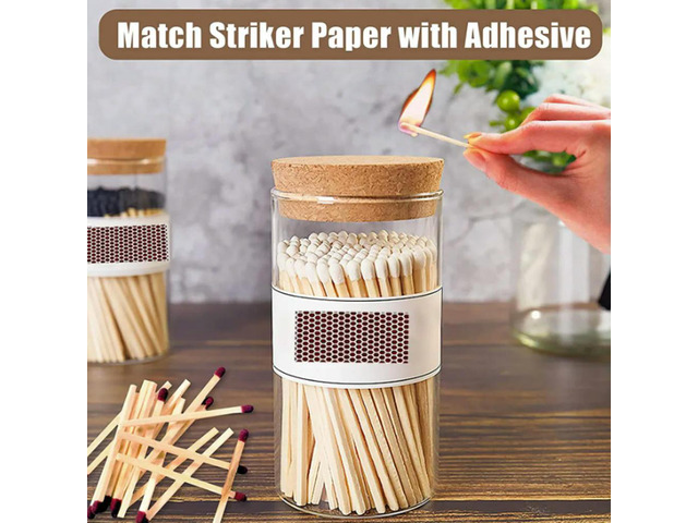 14Pcs Match Striker Paper Self-adhesive Phosphorus DIY Manual Match Eraser Leather Flower Phosphorus Paper