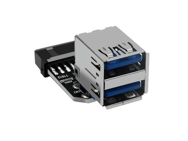 20Pin to Dual USB3.0 Adapter Connverter Desktop Motherboard 19 Pin/20P Header to 2 Ports USB a Female Connector,PH21