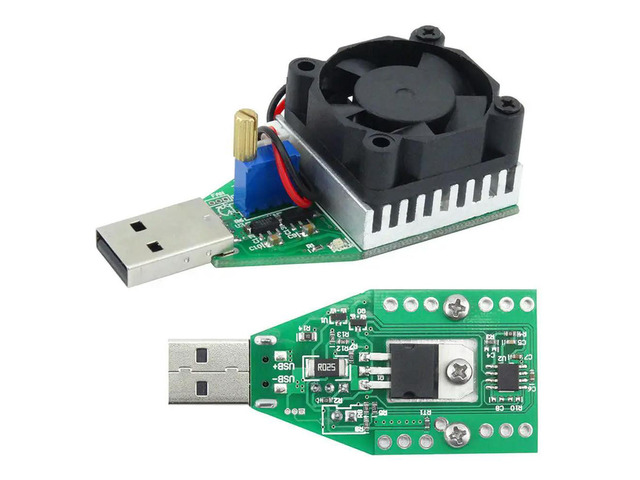 15W DC 3V-21V Electronic Test Load resistor USB Interface Discharge Capacity Tester with Fan Adjustable Current Module