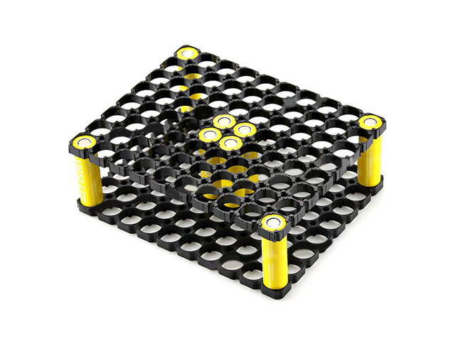8*10 Lithium Cell Case Holder Batteries Holder Bracket DIY Safety Anti Vibration Plastic Cylindrical Pack