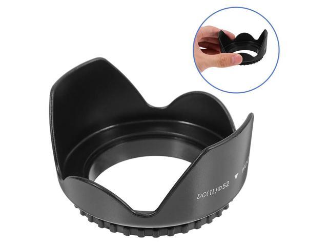 Universal 52Mm Dslr Lens Hood Professional Black ABS Plastic Camera Lens Shade Olympus Lenses