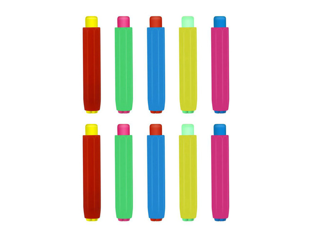 10Pcs Chalk Holder Set With Box Colorful Clip Keeper For Supplies Teacher Accessories Chalk Case Random color