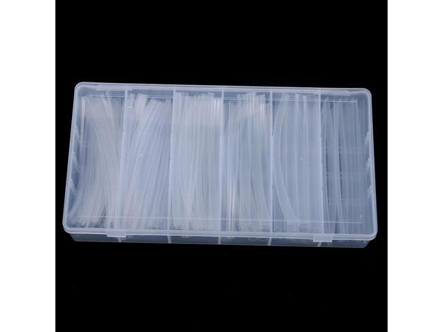 150Pcs Clear 100mm 2:1 Heat Shrink Tubing Polyolefin Transparent Tube Sleeving